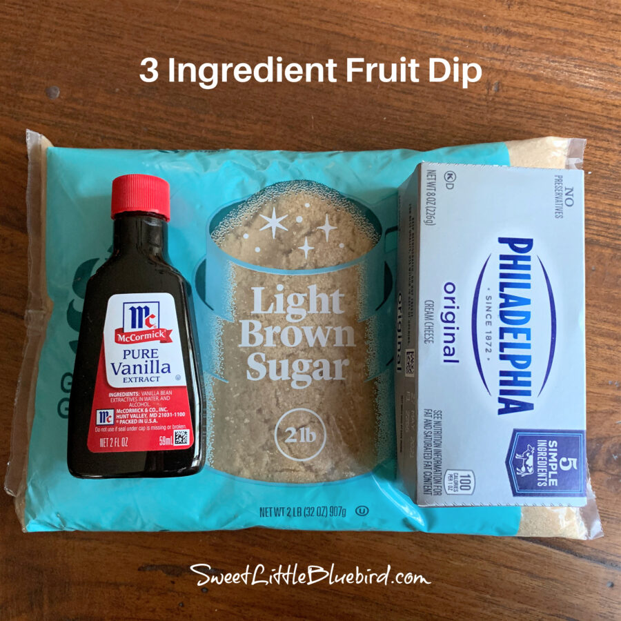 3 Ingredient Fruit Dip (easy)