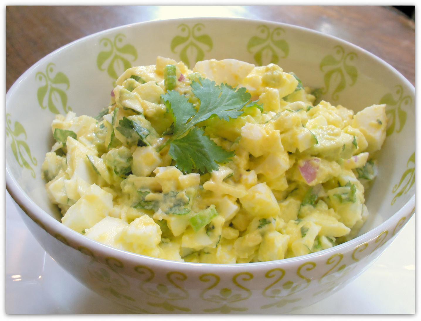 Avocado Egg Salad in a bowl.