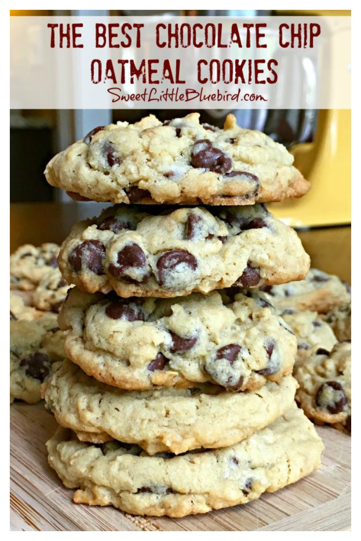 The Best Chocolate Chip Oatmeal Cookies Recipe
