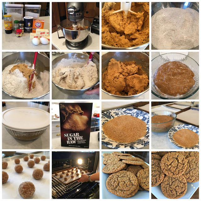 This is a 16 image collage showing the cookies being made.