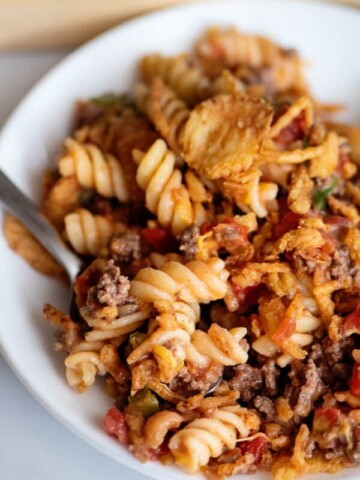 Crunchy Beef Casserole by Southern Plate - Weekend Potluck 484