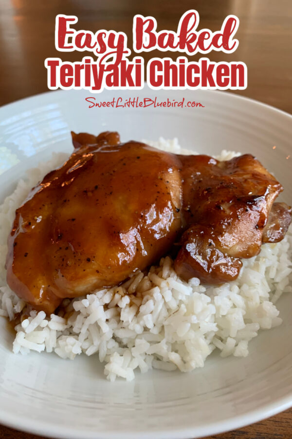 Easy Baked Teriyaki Chicken over Rice 