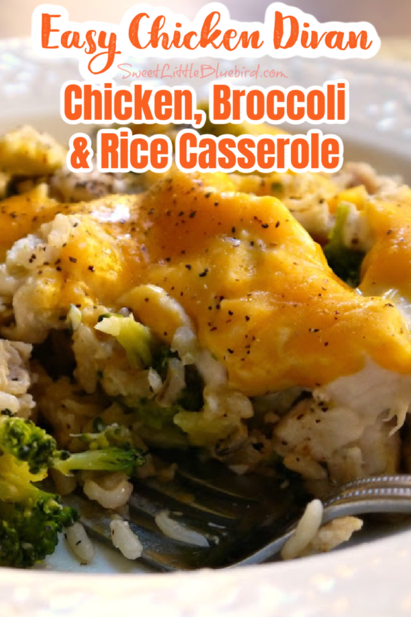 EASY CHICKEN DIVAN - Chicken, Broccoli and Rice Casserole 