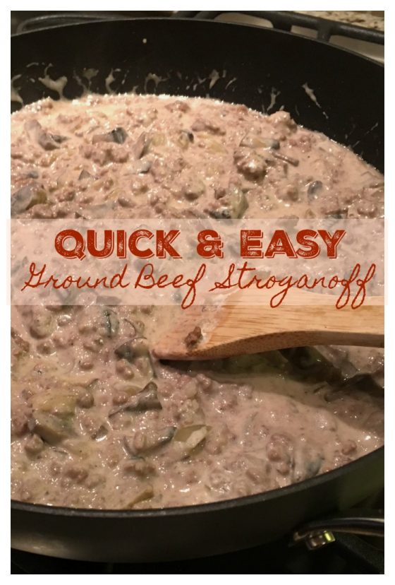 Quick and Easy Ground Beef Stroganoff Sweet Little Bluebird