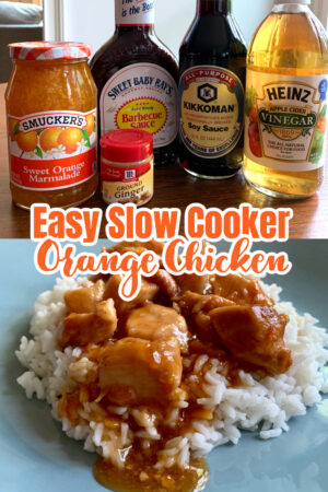 Easy Slow Cooker Orange Chicken - Sweet Little Bluebird