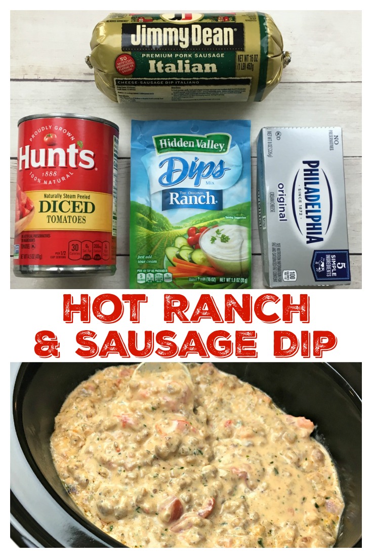 HOT RANCH & SAUSAGE DIP - Only 4 Ingredients 