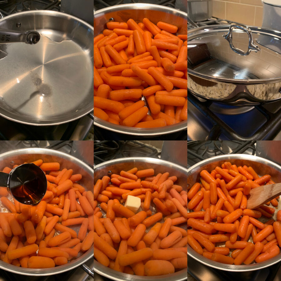 Maple Glazed Carrots with Pecans Step by Step photo Tutorial 