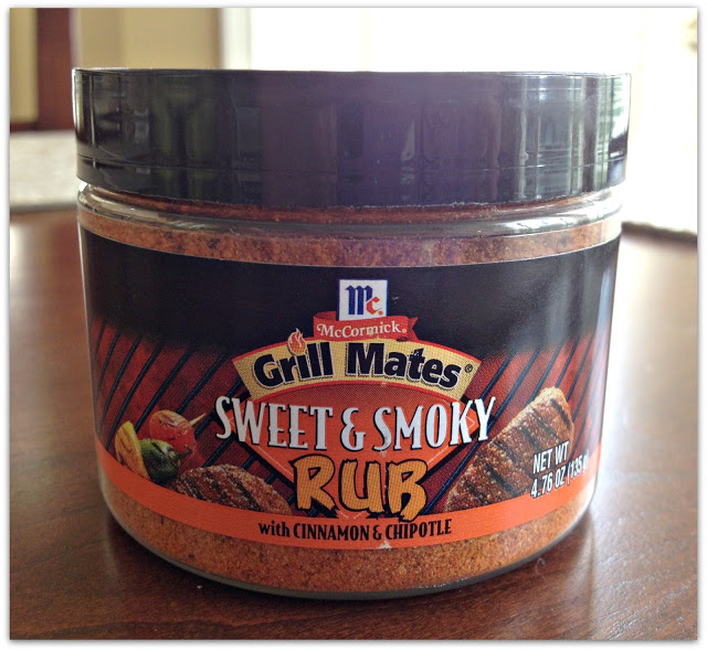 This is a photo of the container of McCormick's Sweet & Smoky Rub. 