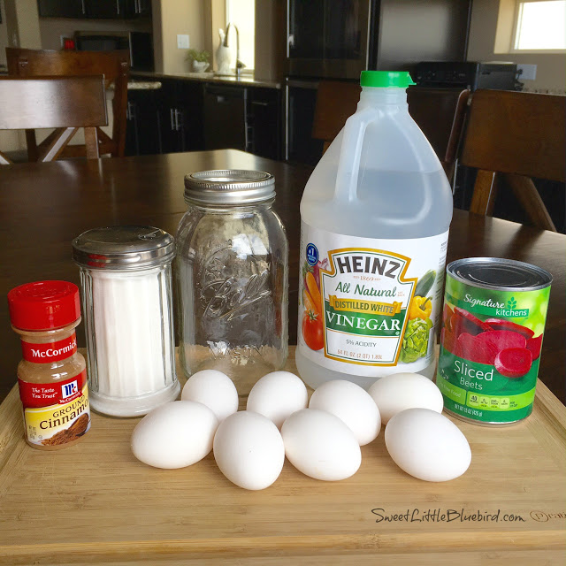 This photo shows the ingredients for the recipe on a cutting board. 