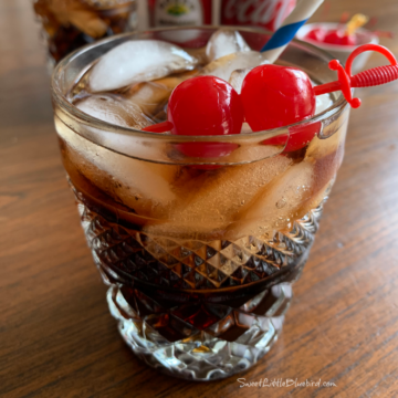 Roy Rogers Mocktail in a glass.