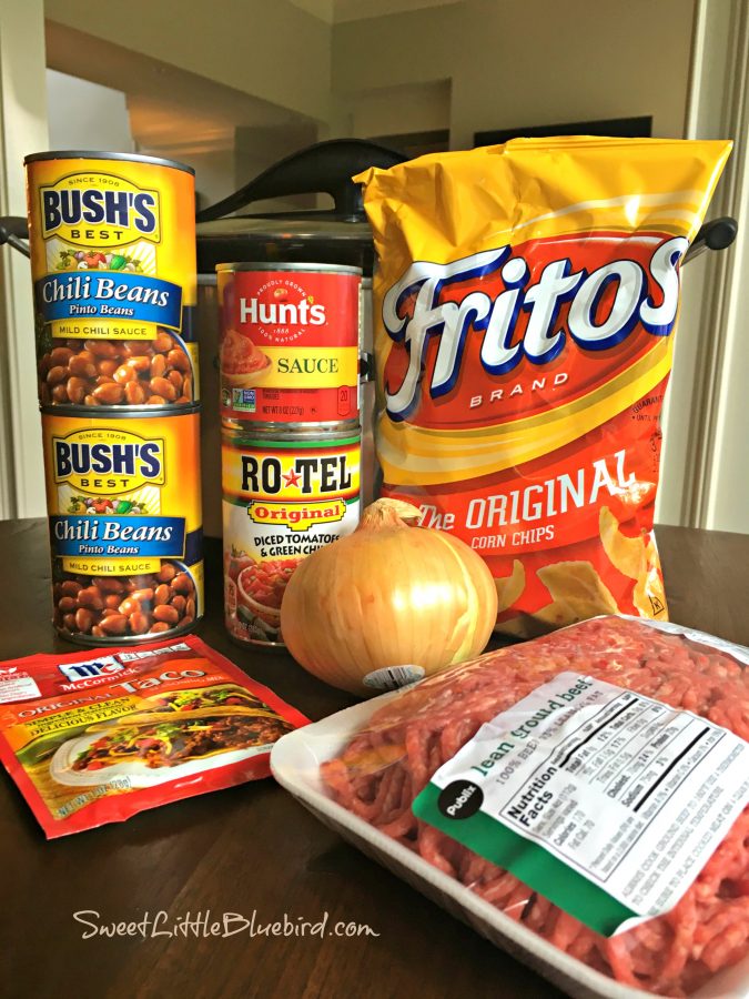 SLOW COOKER SMOTHERED FRITOS TACO BOWLS - Sweet Little Bluebird