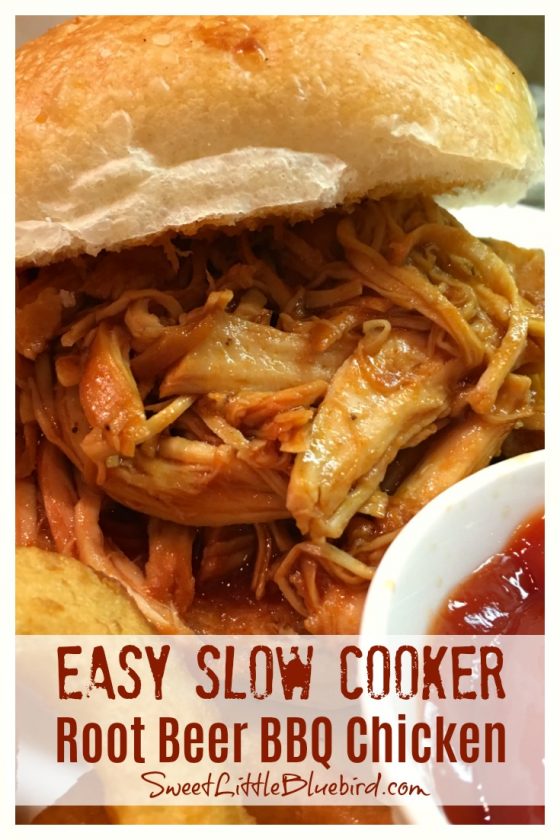 Easy Slow Cooker Root Beer BBQ Chicken (3 Ingredients) Sweet Little