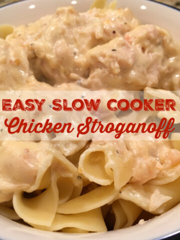 Easy Slow Cooker Chicken Stroganoff