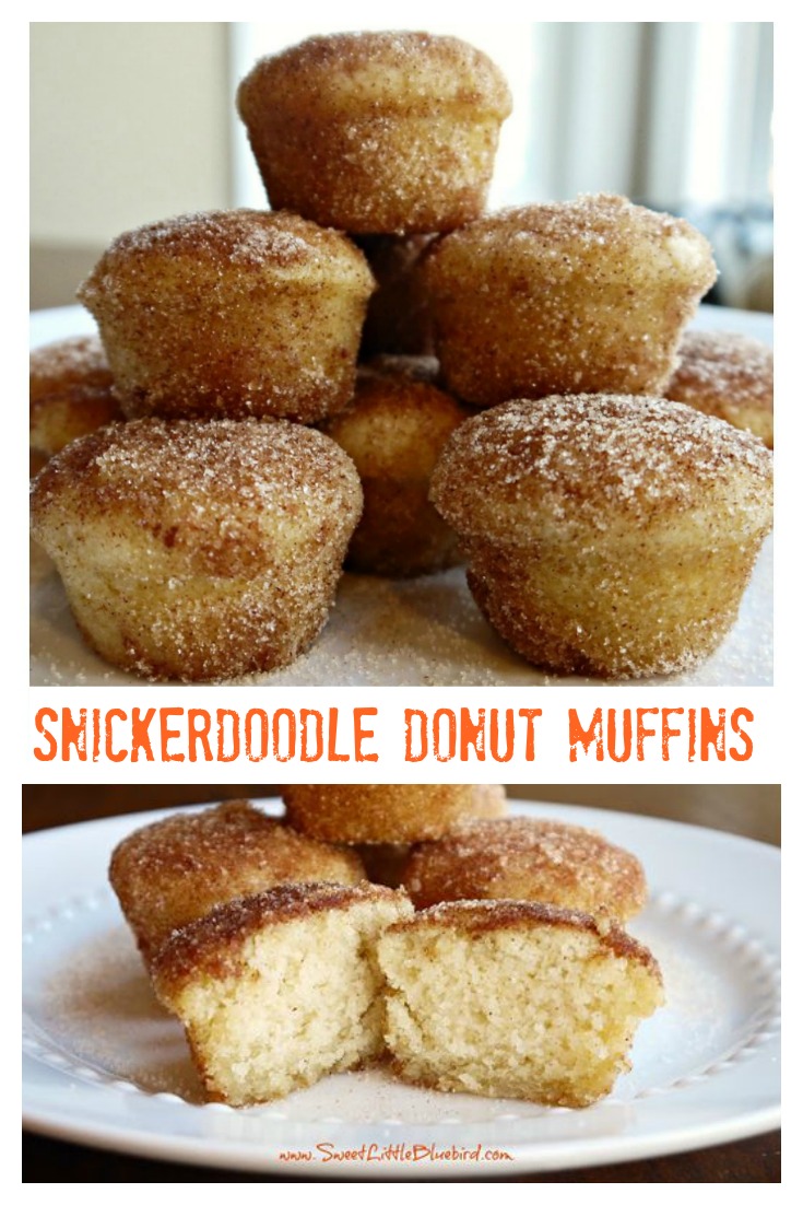 Snickerdoodle Donut Muffins from Sweet Little Bluebird