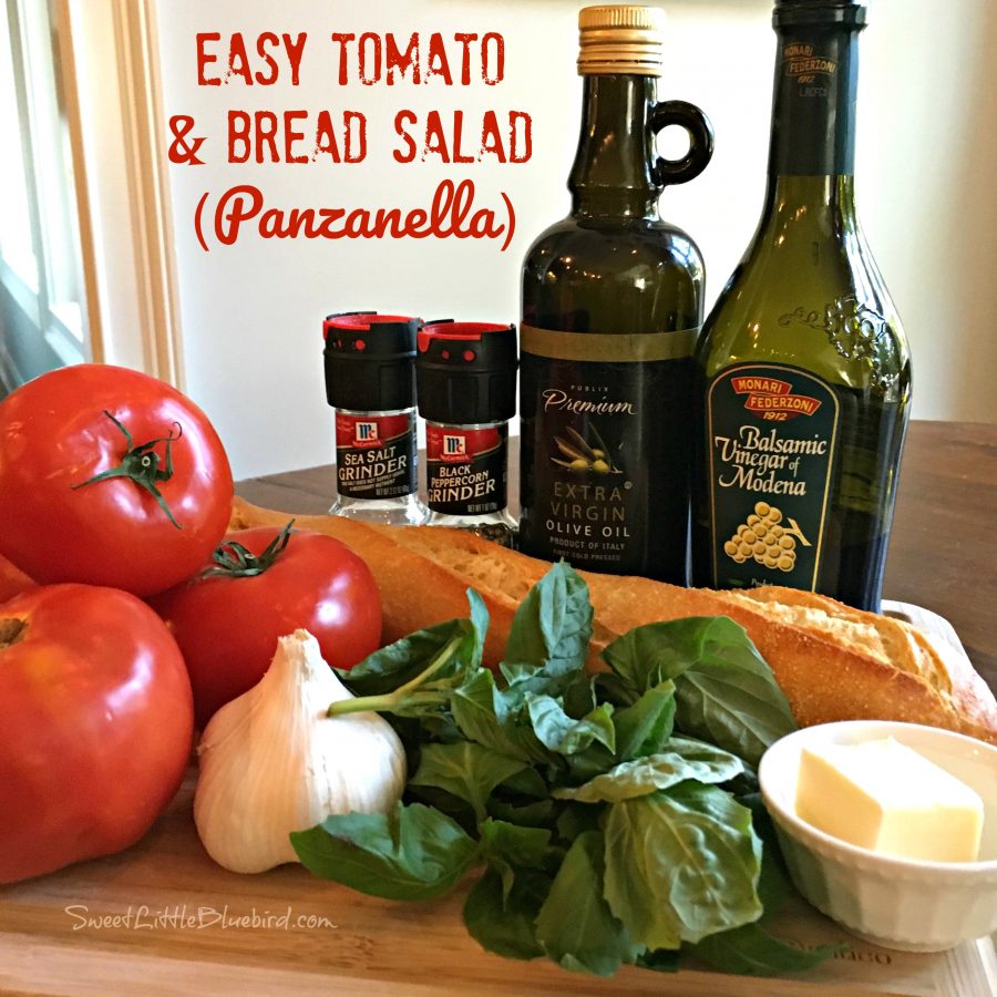 Easy Bread and Tomato Salad (Panzanella) 