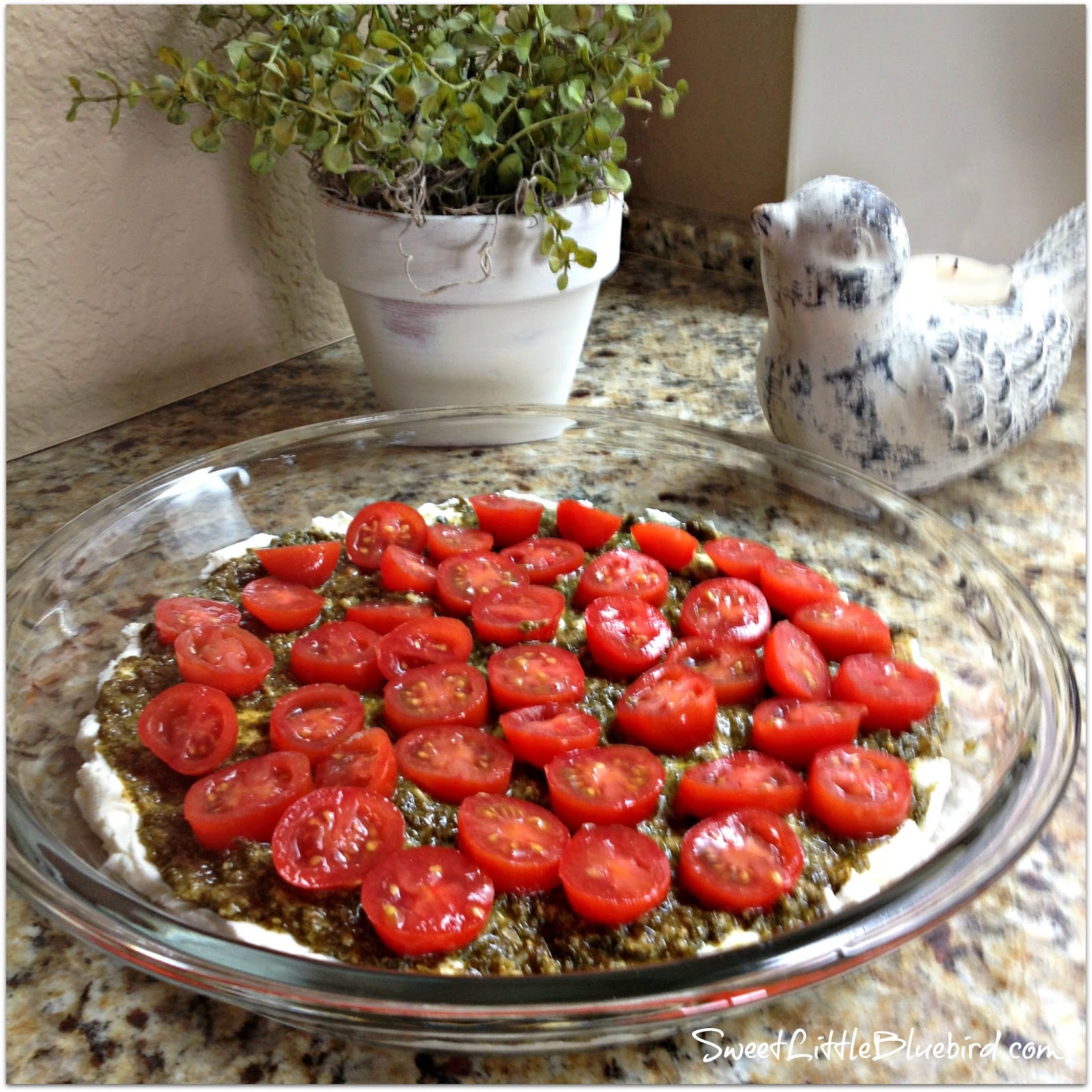 Pesto Cheese Dip Only Three Ingredients Sweet Little Bluebird