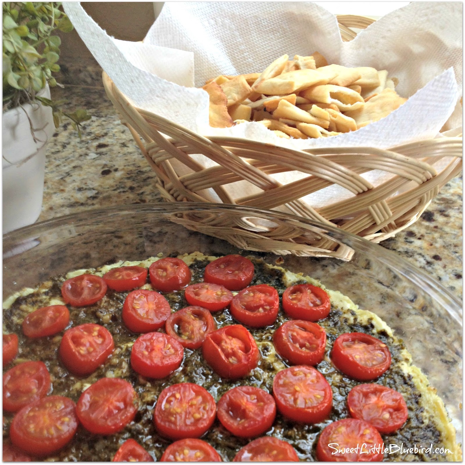 Pesto Cheese Dip Only Three Ingredients Sweet Little Bluebird