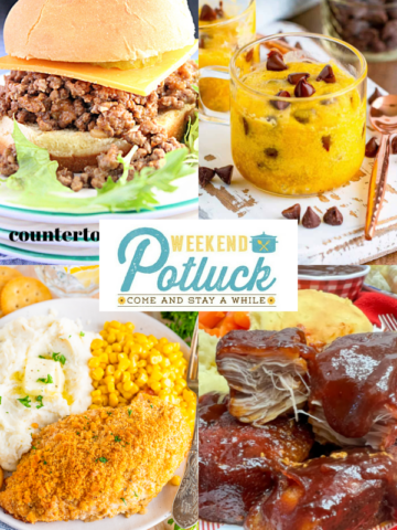 Weekend Potluck Collage photo with this weeks features -