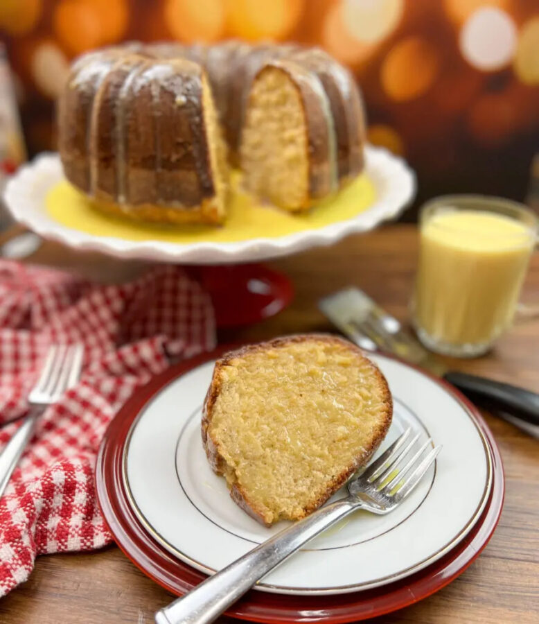 Eggnog Pound Cake by Back to my Southern Roots - Weekend Potluck 506