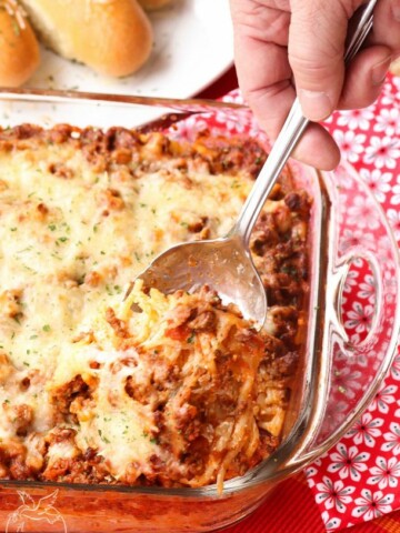 OUT OF THIS WORLD BAKED SPAGHETTI - Weekend Potluck 361