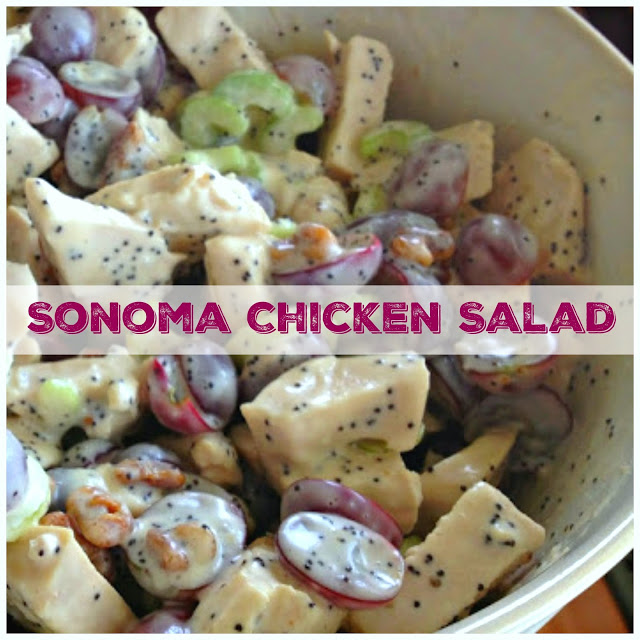 Sonoma Chicken Salad in a white bowl.